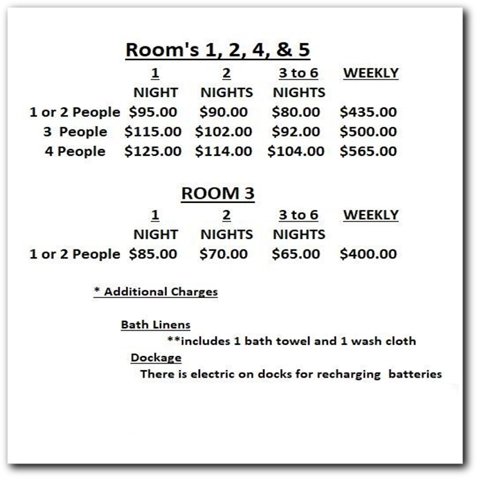Mack's Inn Room Rates